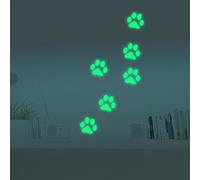 Marsway Cute Paw Print Night Luminous Removable Kids Room Wall Decal Glow in The Dark Decorative Sticker