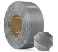 MarsWork 1.75mm PLA Filament, 1kg (2.2lbs), Ash Grey, Refill for Reusable Spools, Bambu Lab Compatible