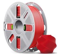 MarsWork PLA Basic Filament 1.75mm, 1kg with Quick-Swap Reusable Spool for Refill Filament, Triple-Dried and Vacuum Sealed, Compatible with Bambu Lab 3D Printers, Red