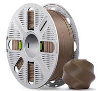 MarsWork PLA Basic Filament 1.75mm, 1kg with Quick-Swap Reusable Spool for Refill Filament, Triple-Dried and Vacuum Sealed, Compatible with Bambu Lab 3D Printers, Cocoa Brown