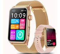 Marsyu 2025 New Smartwatch for Women,1.57" Smart Watch with /HRV/SpO2/Blood Pressure/Heart Rate/Sleep Monitor and Bluetooth Calling,120+ Sports Modes Fitness Watch for Android iOS (Classic,Pink)