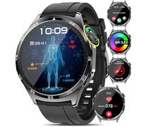 Marsyu 2025 Smart Watch with ECG,1.43" AMOLED Screen Smart Watches for Men Women Answer/Make Calls, Sport Fitness Smartwatch with Blood Pressure,Sleep Heart Rate Monitor,Step Counter (Modern, Black)