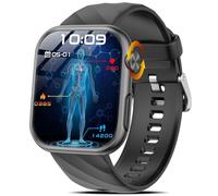 Marsyu 2025 Smartwatch ECG+HRV/Uric Acid/BMI/Bluetooth Calls,1.97" AMOLED Screen Smart Watches with Blood Pressure/SpO2/Heart Rate/Sleep Monitor/Messages Reminder Sport Fitness for Andrio iOS
