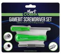 Mart Cobra Gamebit Screwdriver 3.8 mm & 4.5 mm Tri-Wing Screwdriver Gameboy Screwdriver Set N64 Screwdriver GC Screwdrive Security Screwdriver Gameboy Cartridge Screwdriver