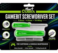 Mart Cobra Gamebit Screwdriver Set 3.8mm 4.5mm Tri Wing Nintendo GC Repair