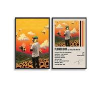 MArtDesign 2 PCS Tyler The Creator Poster Flower Boy Album Cover Music Canvas Poster And Wall Art Modern Family Bedroom Office Gym Decor Gift 12x18inch(30x45cm) Style-4