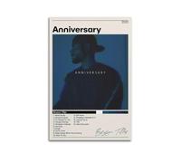 MArtDesign Bryson Tiller Poster Anniversary Album Cover Canvas Poster And Wall Art Modern Family Bedroom Office Gym Decor Gift 12x18inch(30x45cm) Unframe-style