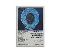 MArtDesign Childish Gambino Poster Awaken My Love 2016 Canvas Poster And Wall Art Modern Family Bedroom Office Gym Decor Gift 12x18inch(30x45cm) Unframe-style