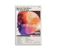 MArtDesign Kid Cudi Album Cover Poster Man On The Moon Canvas Poster And Wall Art Modern Family Bedroom Office Gym Decor Gift 12x18inch(30x45cm) Unframe-style