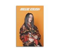 MArtDesign Singer Billie Poster Eilish Music Canvas Poster And Wall Art Modern Family Bedroom Office Gym Decor Gift 12x18inch(30x45cm) Unframe-style