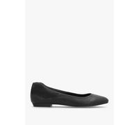 MARTE Angels Wings Black Leather Ballet Pumps Size: 37, Colour: Black