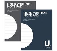 Martello 60 Sheet Lined Writing Pad Assorted Compact Writing Pad 13 5 X 17 5Cm Size For Notes On The Go Lined Pages For Neat Writing For