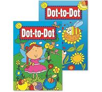 Martello A4 Children's Dot-to-Dot Puzzle Books, Boys & Girls Designs - Set of 2