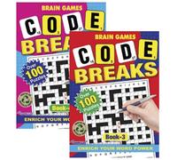 Martello A4 Code Breaks Book Assorted Challenging Code Break Puzzles Engaging Cryptogram Style Puzzles To Test Logic And Thinking Boosts