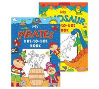 Martello A4 Dinosaur Pirates Dot To Dot Colouring Book Assorted Fun Dot To Dot Activities Combines Puzzles And Colouring For Interactive