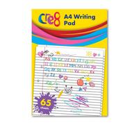 Martello A4 Kids Lined Writing Pad For Young Learners Ideal For Practising Handwriting Spelling And Creative Writing 130 Writing Pages