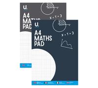 Martello A4 Maths Pad Assorted Squared Paper For Accuracy For Maths Science Graph Work And Structured Note Taking 70 Pages Of Quality Paper