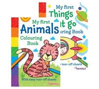 Martello A4 My First Animals Things That Go Colouring Book Assorted Early Learning Colouring Book Helps Develop Key Skills Before Starting