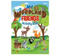 Martello A4 My Woodland Friends Advanced Colouring Book All In One Activity Book Includes Mazes Word Searches Colouring And Quizzes Cute