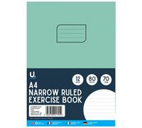 Martello A4 Narrow Ruled Exercise Book Narrow Ruled Pages 5mm Lines For Neat And Precise Handwriting 72 Pages Of Paper Includes 36 Sheets