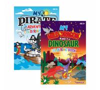 Martello A4 Pirate My Wild Dragon Dinosaur Colouring Book Assorted Exciting Adventure Themes Features Pirates Dragons And Dinosaurs
