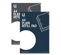 Martello A4 Plain Refill Pad Assorted Plain Blank Pages For Writing Sketching Drawing And Creative Work 100 Pages Of Paper Includes 50