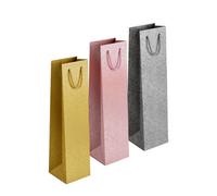 Martello Cross Hatch Embossed Metallic Bottle Gift Bag Assorted For Bottles 36 X 12 X 10Cm Bag For Wine Champagne Or Specialty Drinks