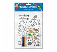 Martello Dinosaur Pirates Colouring Set Exciting Dinosaur Pirate Theme Combines Two Popular Favourites For Double The Creative Fun Complete