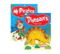 Martello Dinosaurs Pirates A6 Pocket Colouring Book Assorted Key Features Dinosaurs Pirates Themes Exciting Designs For Creative Colouring