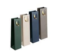 Martello Embossed Matte Bottle Gift Bag Assorted Tailored For Bottles 12 X 36 X 10Cm Bag For Wine Champagne Or Specialty Drinks Elegant