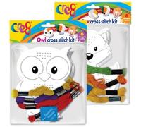 Martello Fox Owl Cross Stitch Kit Assorted Creative Cross Stitch Kit Fun Fox And Owl Designs For Engaging Craft Activities All In One Craft