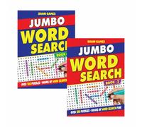Martello Jumbo Wordsearch Book Assorted Jumbo A4 Size Large Easy To Read Layout For Comfortable Puzzling Brain Boosting Puzzles Helps