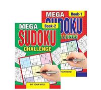 Martello P2861 Travel Size A5 Mega Sudoku Puzzle Books 1&2 - Set of 2