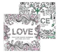 Martello Peace Love Advanced Colouring Book Assorted Key Features Therapeutic Colouring Designs Calming Patterns For Relaxation And Stress