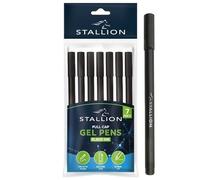 Martello Stallion Pull Cap Gel Ink Pens Black (7pk)