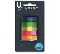 Martello U. Sticky Notes Neon Colour Page Marker Index Tabs - Pack of 150