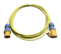 Marten 110V 16A Extension Lead | Genuine Europa Plug & Connector | Arctic Yellow Flexible Cable 2m