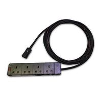 Marten 230v 10a IEC C14 to 4 Gang HO7RN-F 1mm Rubber Cable (3m)