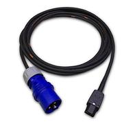 Marten 230v 16a PCE Plug to IEC C13 1mm HO7RN-F Rubber (2m, Blue)