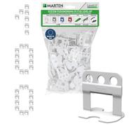 MARTEN Level UP Tile Levelling System Set - Laying Aid with Pull Tabs & Tile Wedges - Starter Set for Perfect Joint Pattern 1-3 mm - Tile Thickness 5-15 mm - Tool for Wall and Floor Tiles