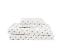 MARTEX 225 Thread Count Cotton Rich 3 Piece Twin Bed Sheet Set - Twin Sheet Set - 1 Fitted Sheet, 1 Flat Sheet, 1 Pillowcase - Soft - Durable - Wrinkle Resistant White Sheet Set (Twin, White)