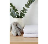 Martex Baby 'Fitted Sheet Twin Pack' in White | Size: Moses Martex Baby White Moses