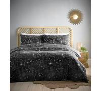 Martex Charlotte Thomas Celestial Black Duvet Cover Set - Black - Super King