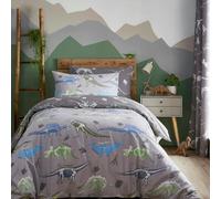 Martex Charlotte Thomas Dinosaur Duvet Cover Set - Grey - Double