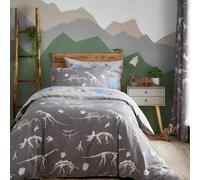 Martex Charlotte Thomas Dinosaur Duvet Cover Set - Grey - Single