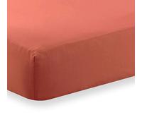 Martex Charlotte Thomas Poetry Plain Double Fitted Sheet - Terracotta - 122 x 190cm - Red - Double - Polycotton