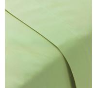 Martex Charlotte Thomas Poetry Plain Dye Plain Polycotton Flat Sheet - Single, Green