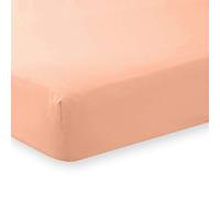 Martex Charlotte Thomas Poetry Plain Dye Super King Fitted Sheet - Peach - 180 x 200cm - Peach - Super King