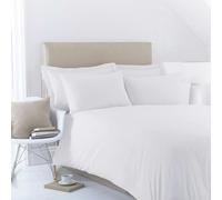 Martex Charlotte Thomas Poetry Plain Dyed Double White Duvet Cover Set - 200 x 200cm - White - Double