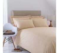 Martex Charlotte Thomas Poetry Plain Dyed King Biscuit Duvet Cover Set - 228 x 218cm - Biscuit - King